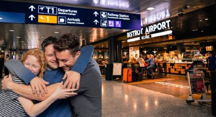 El emotivo reencuentro de un padre con su familia tras un viaje