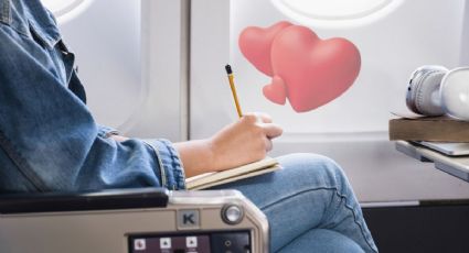 Una viajera lanzó una nota especial a un desconocido en pleno vuelo