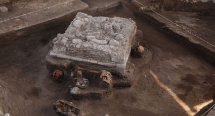 INAH descubre altar de ofrendas en la zona arqueológica de Tula en Hidalgo