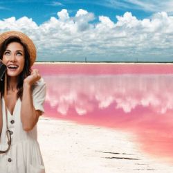 ¿Cómo llegar a la laguna rosa más famosa de México en Semana Santa?