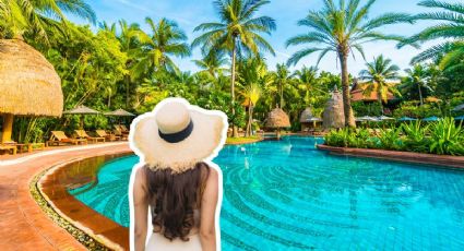 ¿Cómo llegar balneario de Hidalgo con aguas termales relajantes por menos de 200 pesos?