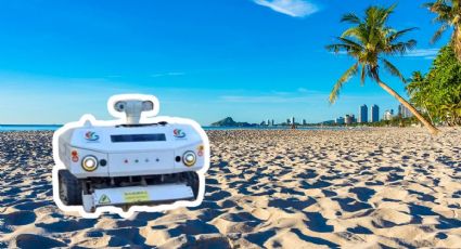 Así son los robots que limpian playas en China 10 veces más rápido que una persona