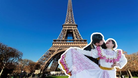 Bailarines mexicanos conquistan París con danza folclórica frente a la Torre Eiffel