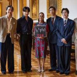 Así fue el encuentro de BTS con la presidenta Claudia Sheinbaum en Palacio Nacional