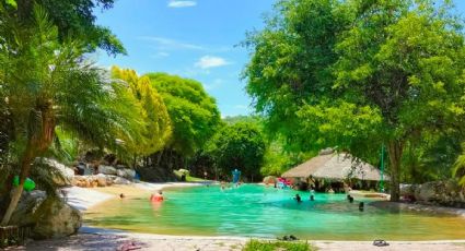 Conoce el balneario de Morelos donde puedes nadar en un enorme jacuzzi natural por 150 pesos