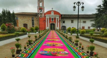 El pueblito de Hidalgo con bosques nubosos y coloridos tapetes de aserrín para ir el finde