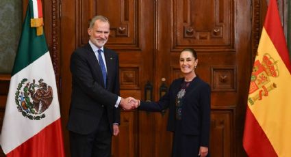 Rey Felipe VI visita a Claudia Sheinbaum previo al partido del Mundial Uruguay vs España