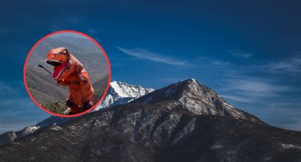 ¿No se extinguieron? Un T-Rex aparece haciendo senderismo y se vuelve viral