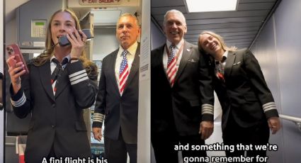 ¡El último vuelo más emotivo! Piloto se jubila volando junto a su hija como copiloto