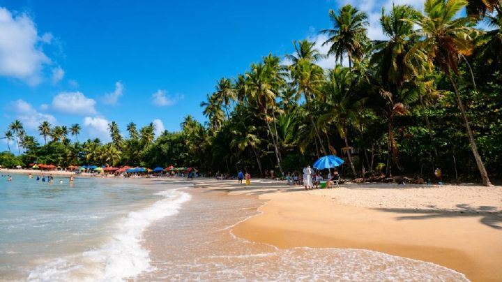 La playa de Baja California Norte con clima español y con poca gente en verano