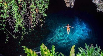 El cenote de aguas cristalinas a 15 metros de profundidad para conocer en la selva de Yucatán