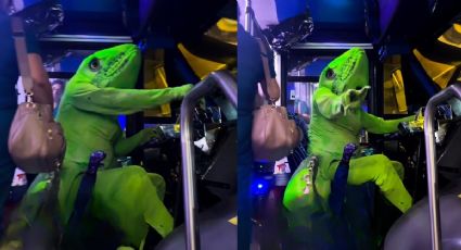 ¡Supera a la IA! Chofer disfrazado de iguana en Acapulco vuelve su video viral un éxito en turismo